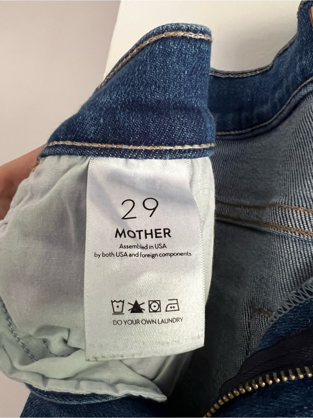 MOTHER The Hustler High-Rise Ankle Fray Jeans | Layover Wash | Size 29 - Picture 10 of 14